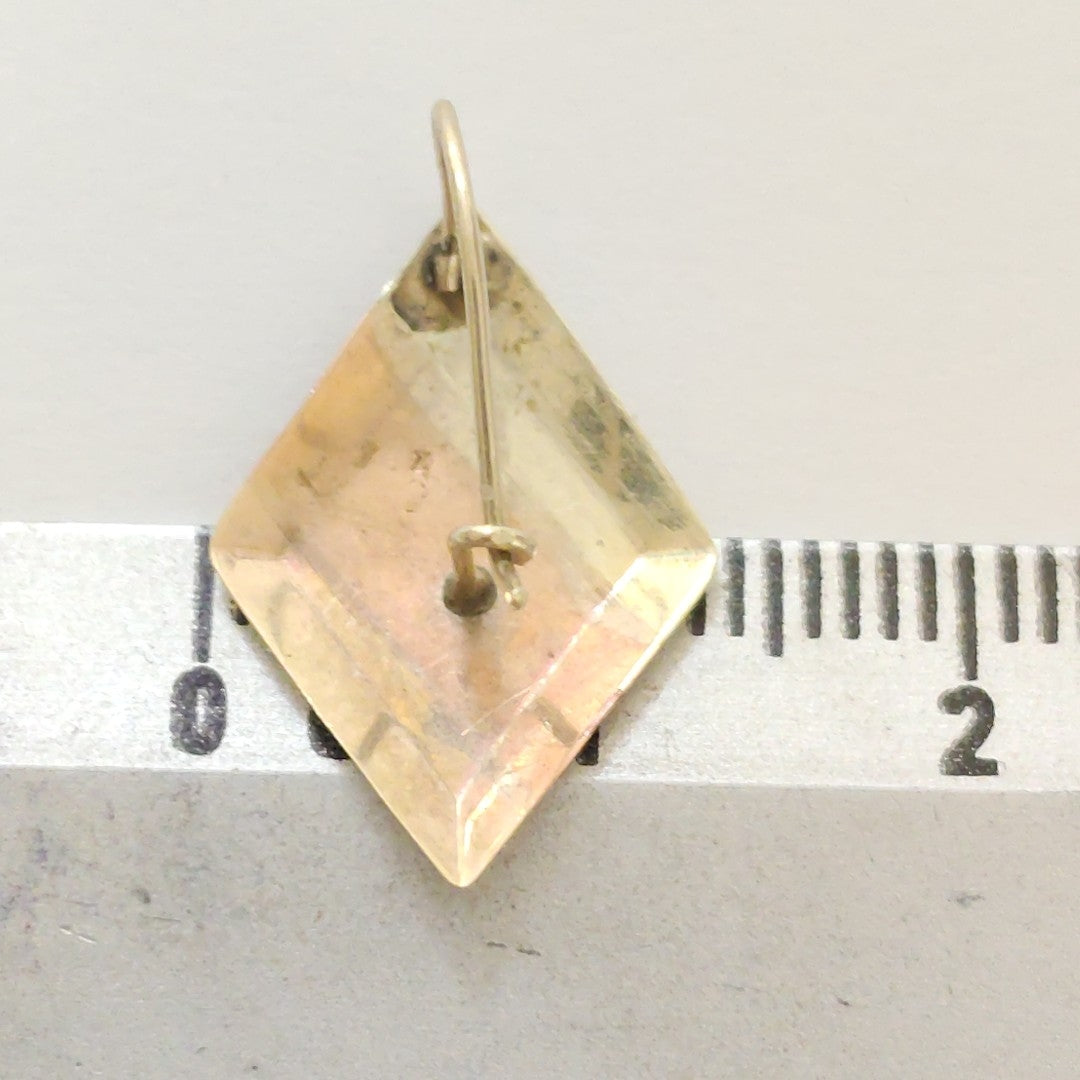 ARETES PAR ORO COMBINADO 10 K 0,80 GRMS (SEMINUEVO)