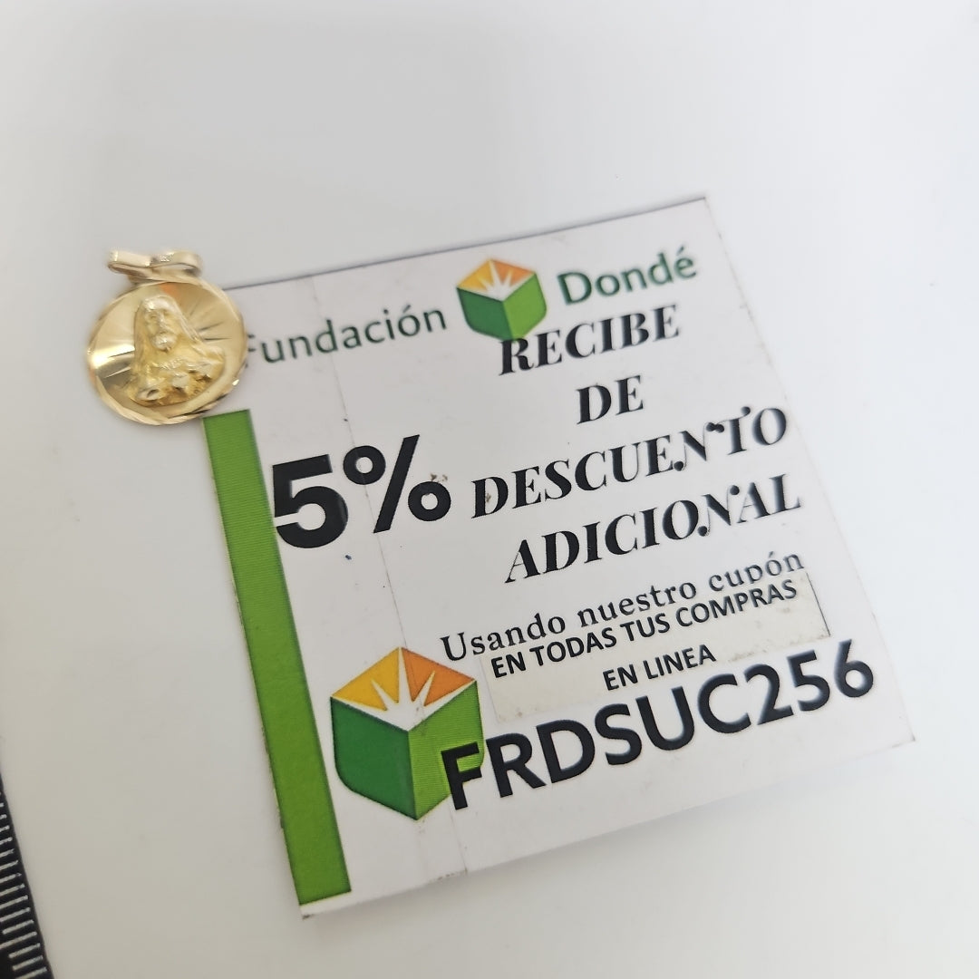 MEDALLA RELIGIOSA ORO 10 K 1,20 GRMS (SEMINUEVO)