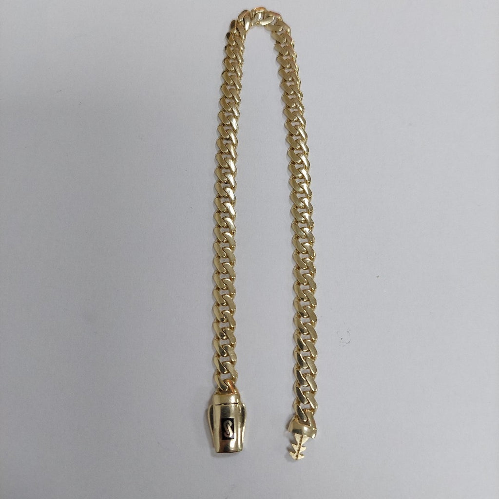 PULSERA CABALLERO MONACO ORO 14K 6 (NUEVO)
