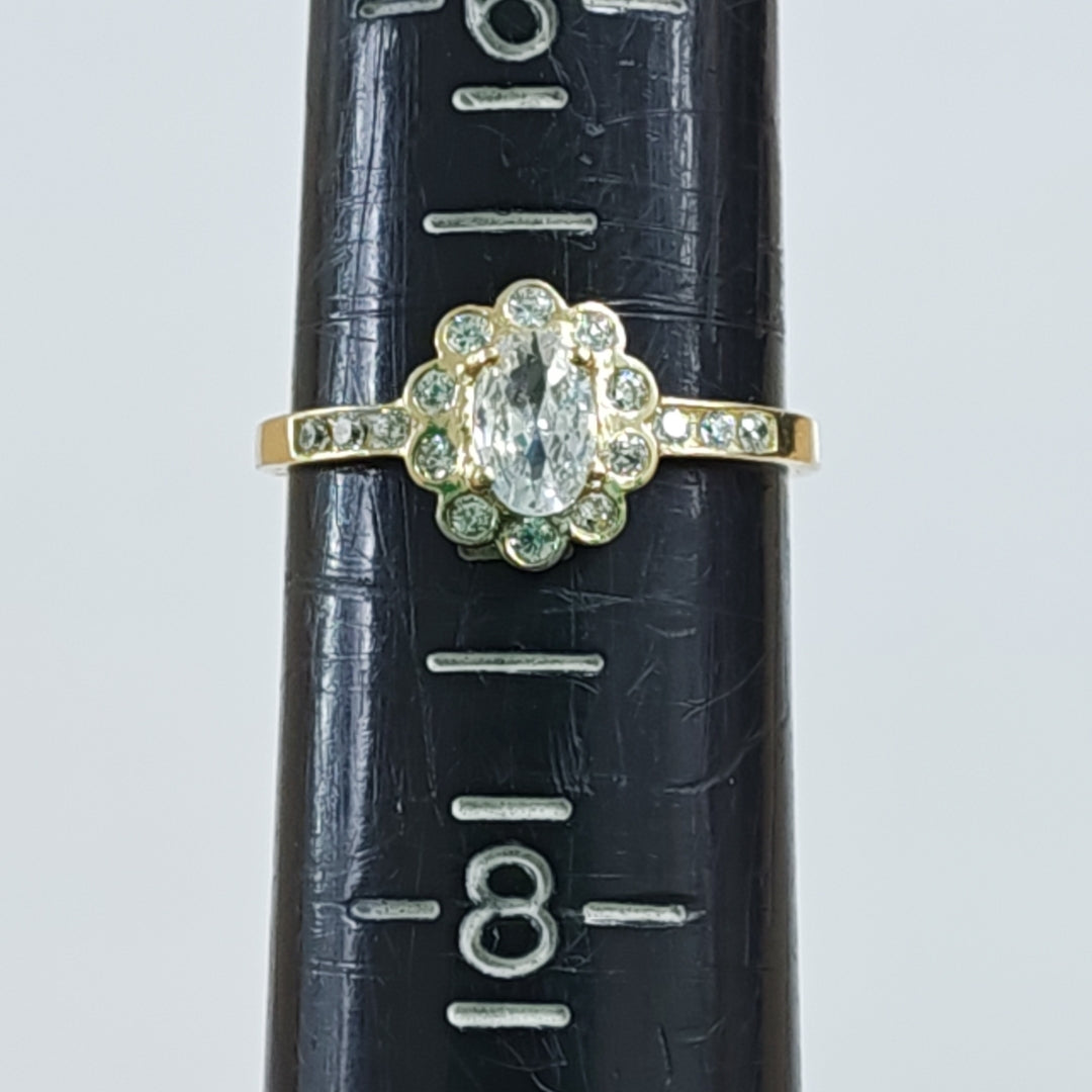 ANILLITO CON CIRCONIAS 14K 7 TALLA 1.6 GR ADP 60 (NUEVO)