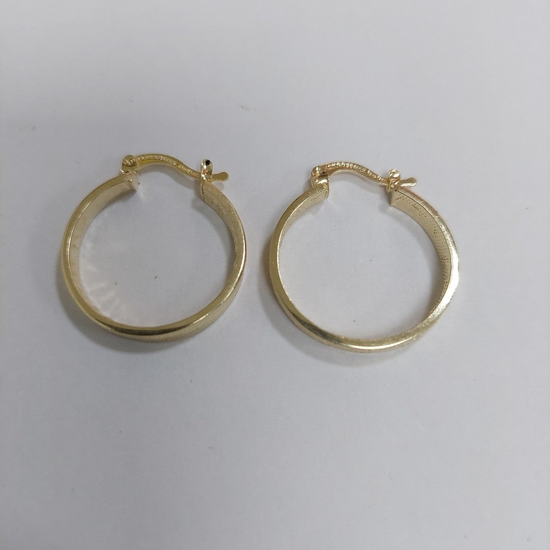 ARETES ARRACADAS CON NUMEROS ROMANOS 14K 2.3 GR ECT2 (NUEVO)