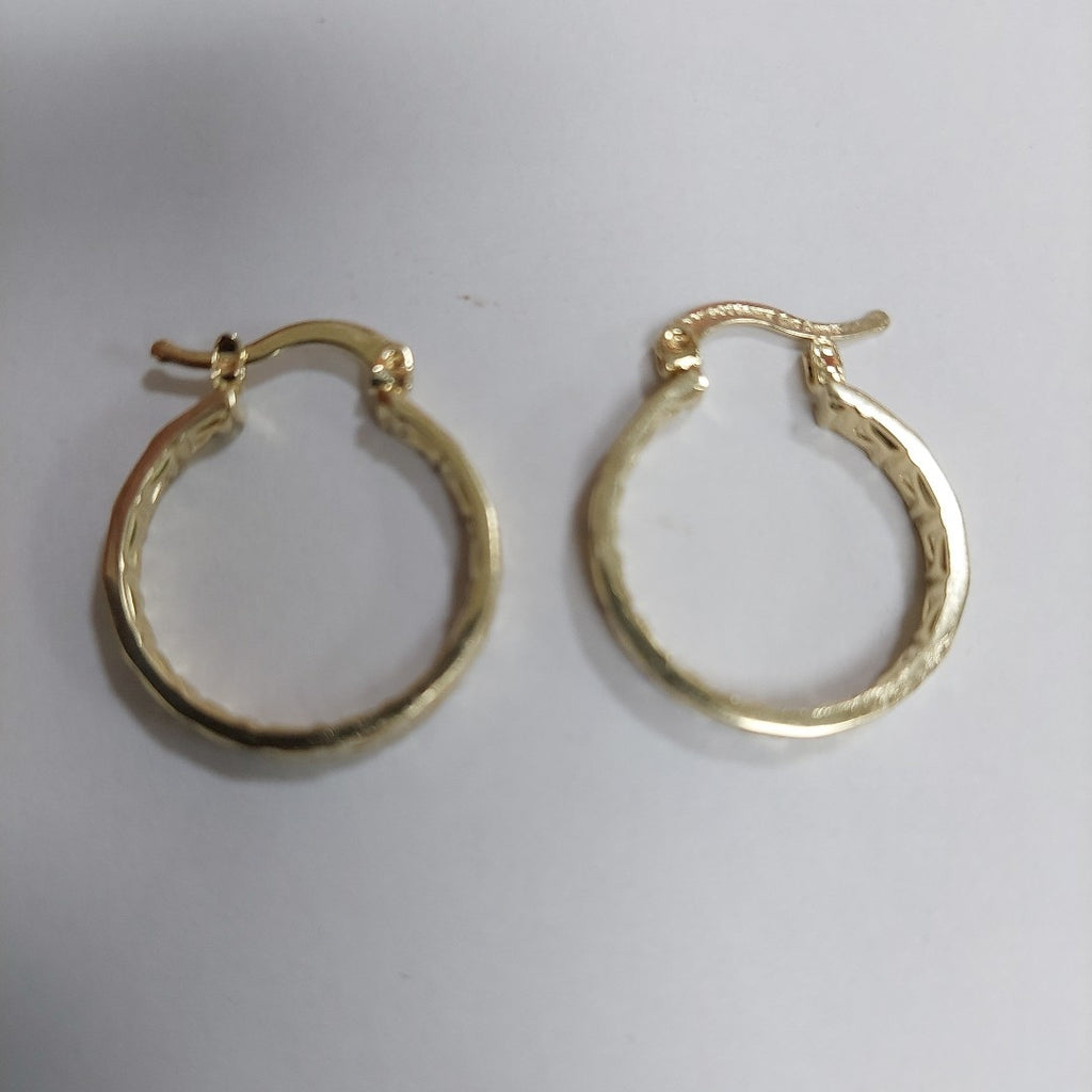 ARETES ARRACADAS CON GRECAS 14K 2.2 GR ETRE 4 (NUEVO)