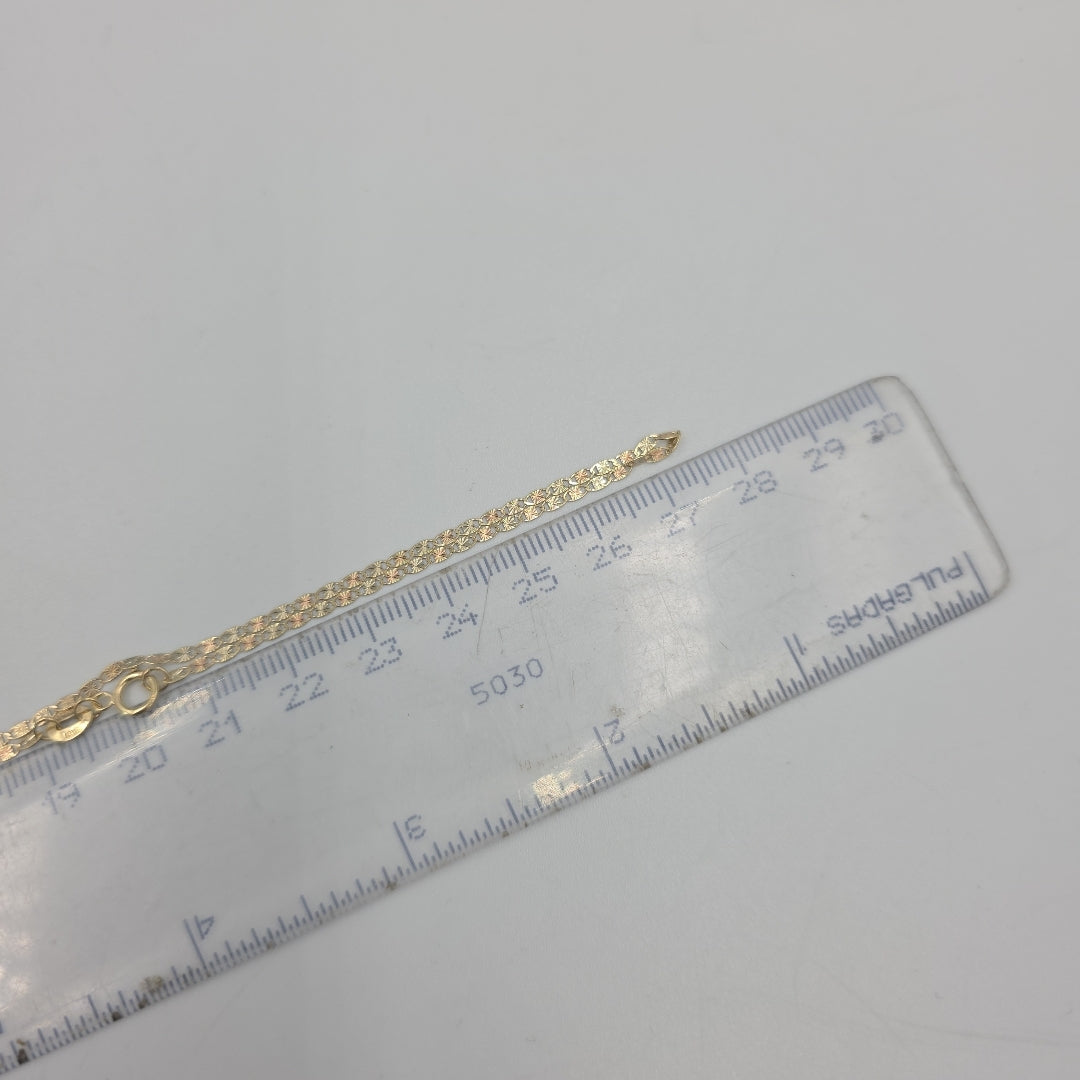 CADENA TEJIDO GUCHI COMBINADA 10K 55CM 1.9GR GUCHIESTRELLA030 (NUEVO)