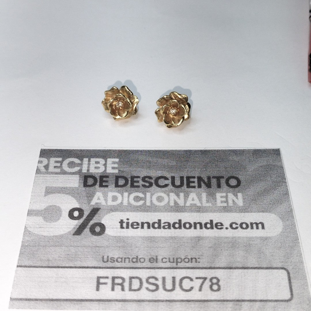 BROQUELES PAR ORO 14 K 4 GRMS (SEMINUEVO)