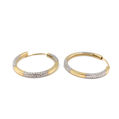  Arracadas Oro adimantado 14K