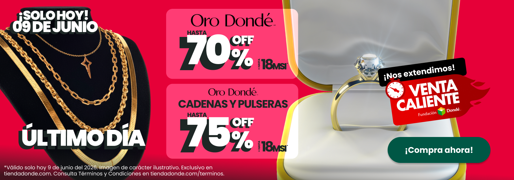 ¡Sólo hoy!