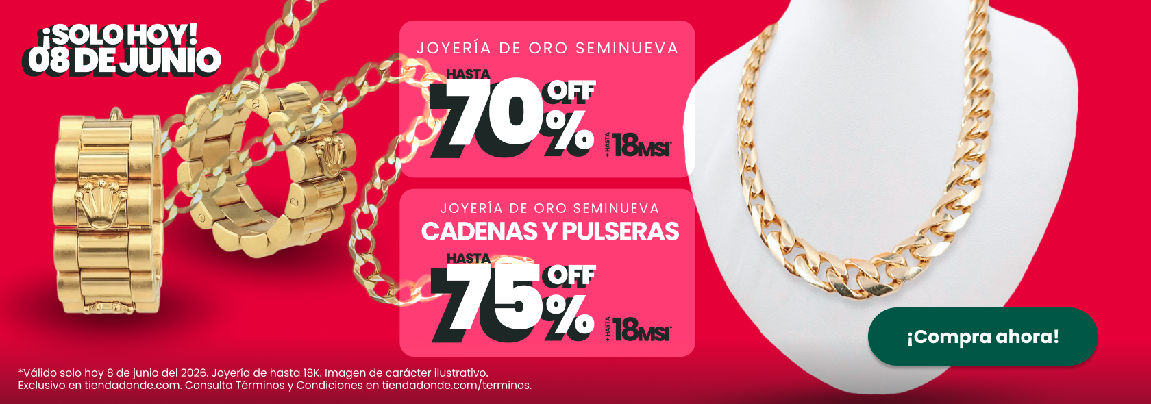 ¡Sólo hoy!