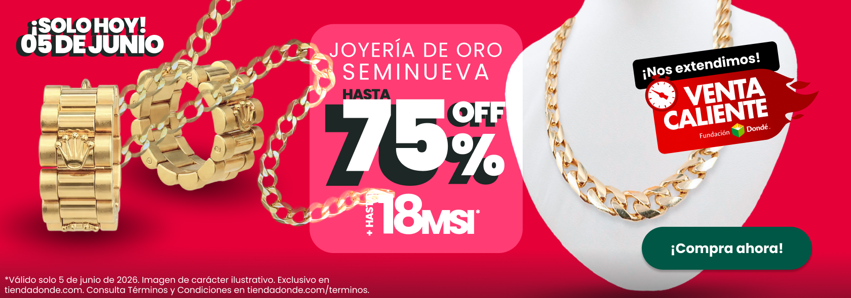 ¡Sólo hoy!