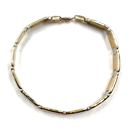  Pulsera Oro Amarillo 14K Tejido Hechura Especial