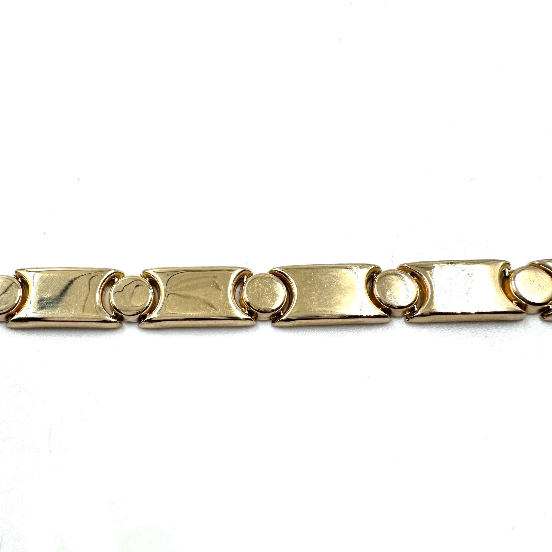  Pulsera Oro Amarillo 14K Tejido Hechura Especial