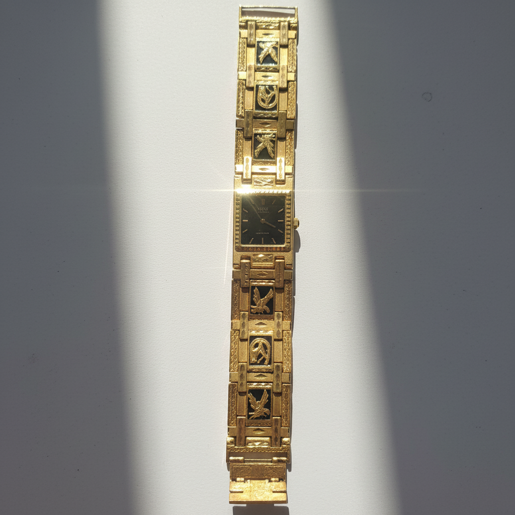 RELOJ CAJA ACERO PULSO ORO. ORO. 14 K 69.3 GRMS (SEMINUEVO)