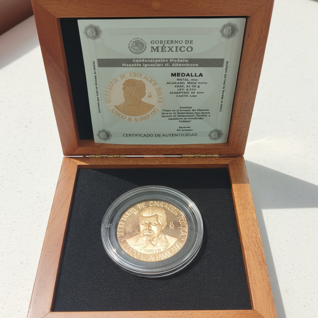 MEDALLA CONMEMORATIVA ORO 21 K 42,00 GRMS (SEMINUEVO)