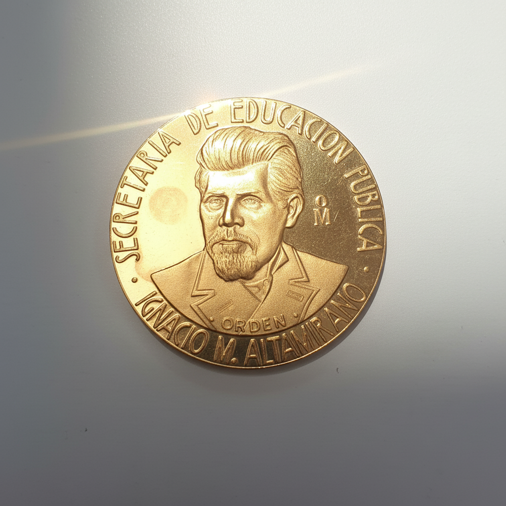 MEDALLA CONMEMORATIVA ORO 21 K 42,00 GRMS (SEMINUEVO)