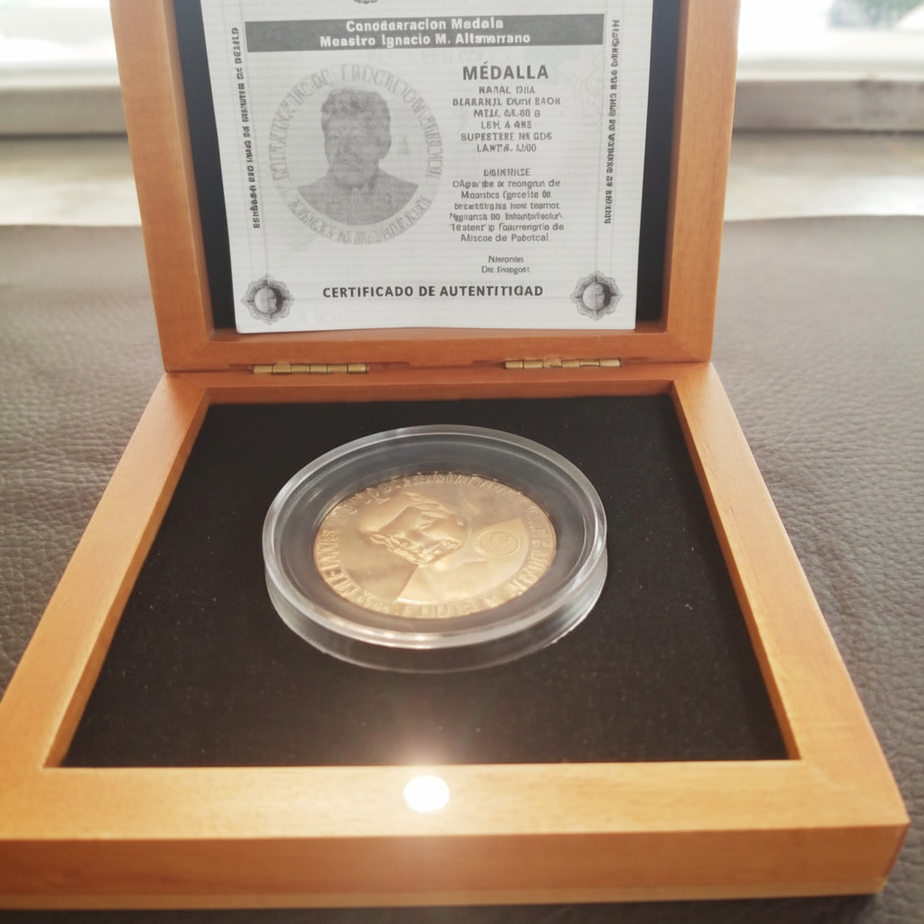 MEDALLA CONMEMORATIVA ORO 21 K 42,00 GRMS (SEMINUEVO)