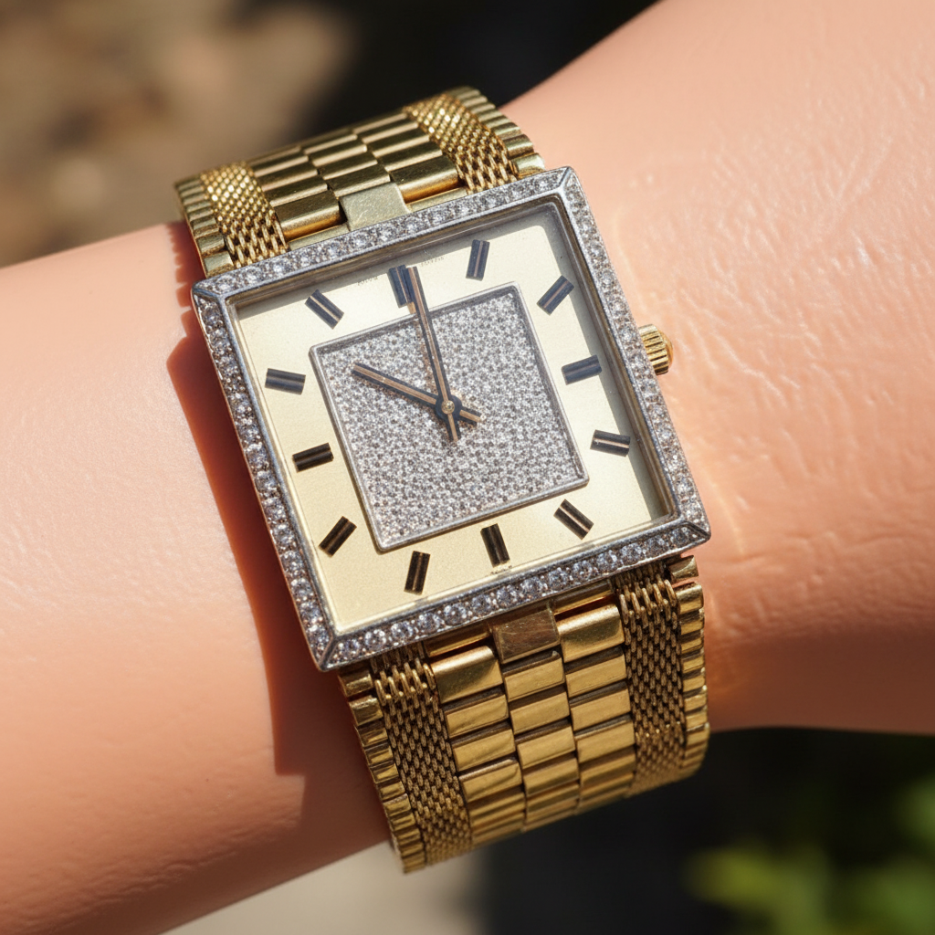 RELOJ CAJA Y PULSO ORO ORO 18 K 102,50 GRMS (SEMINUEVO)