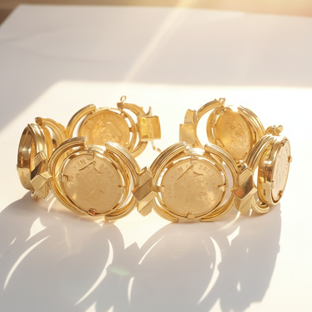 PULSERA MONEDAS 18 K (SEMINUEVO)