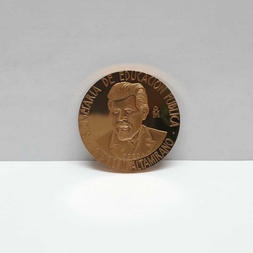 K1 42,20 GRMS - DTO. 0,00 GRMS - 21 K * IDENTIFICACIÓN MEDALLA CONMEMORATIVA * MATERIALES ORO * ES (SEMINUEVO)