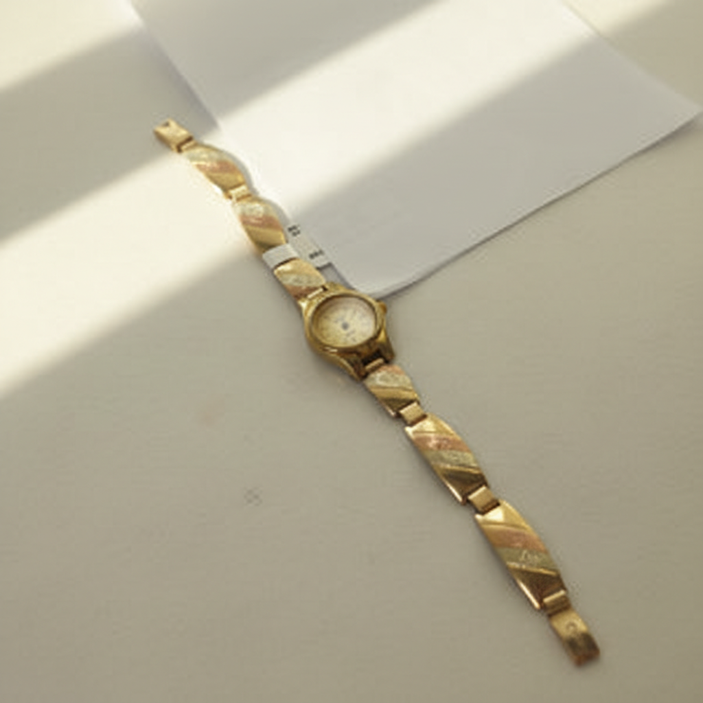 RELOJ CAJA ACERO PULSO ORO ORO 10 K 15.3 GRMS (SEMINUEVO)