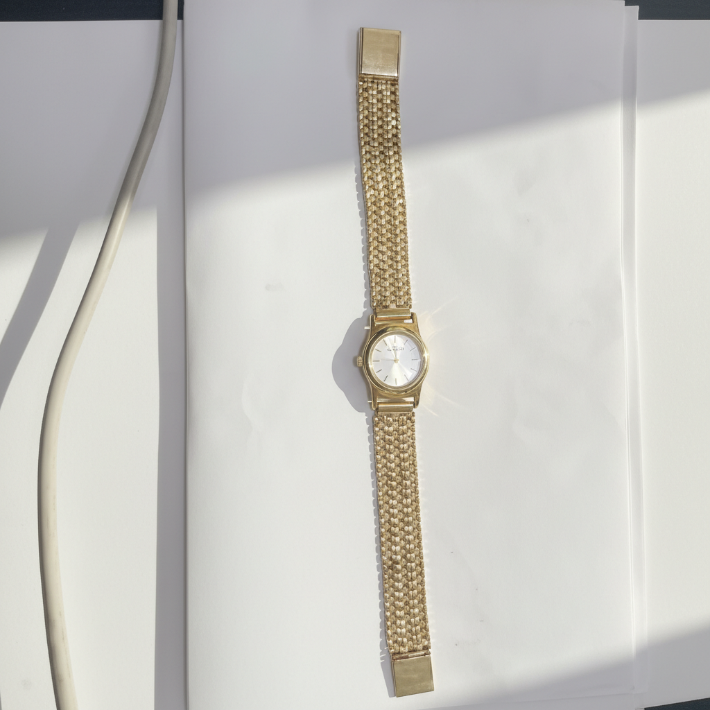 RELOJ CAJA ACERO PULSO ORO ORO 10 K 23.2 GRMS (SEMINUEVO)