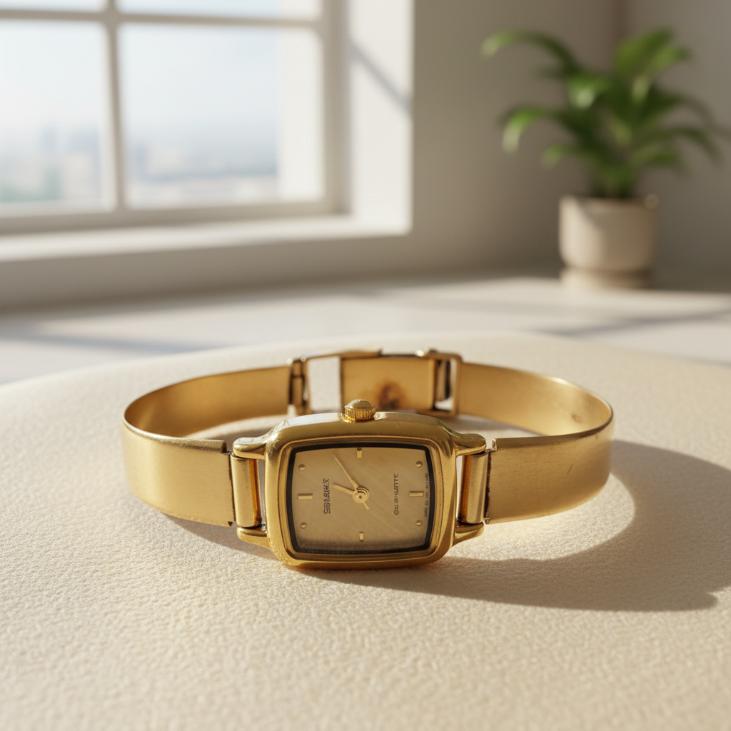 RELOJ CAJA ACERO PULSO ORO ORO 14 K 25.5 GRMS (SEMINUEVO)