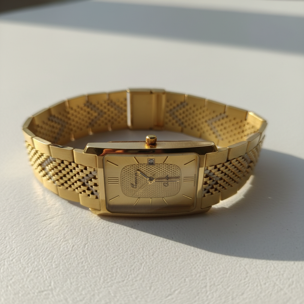 RELOJ CAJA Y PULSO ORO ORO, ORO COMBINADO 14 K 70.7 GRMS (SEMINUEVO)