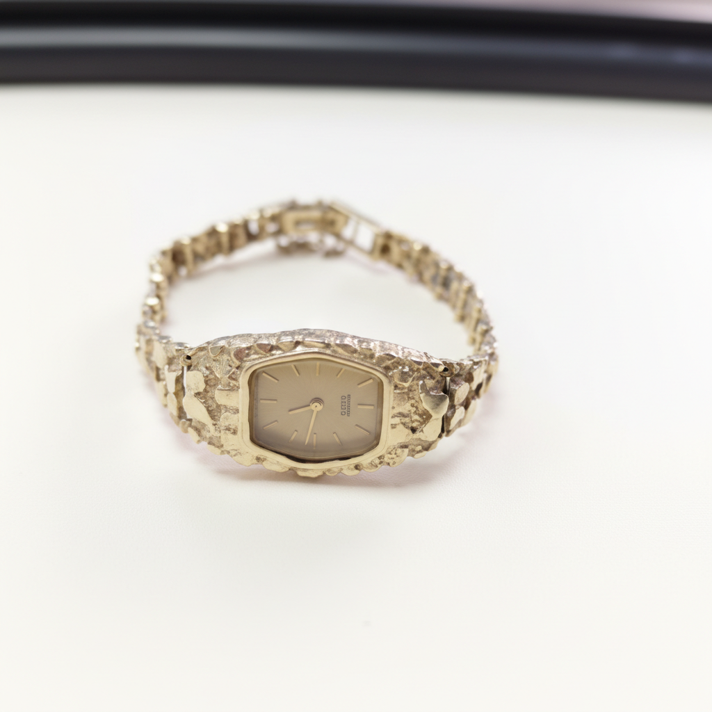 RELOJ CAJA Y PULSO ORO ORO 10 K 23.6 GRMS (SEMINUEVO)