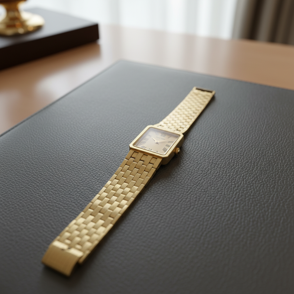 RELOJ CAJA Y PULSO ORO. ORO. 18 K 68.6 GRMS (SEMINUEVO)