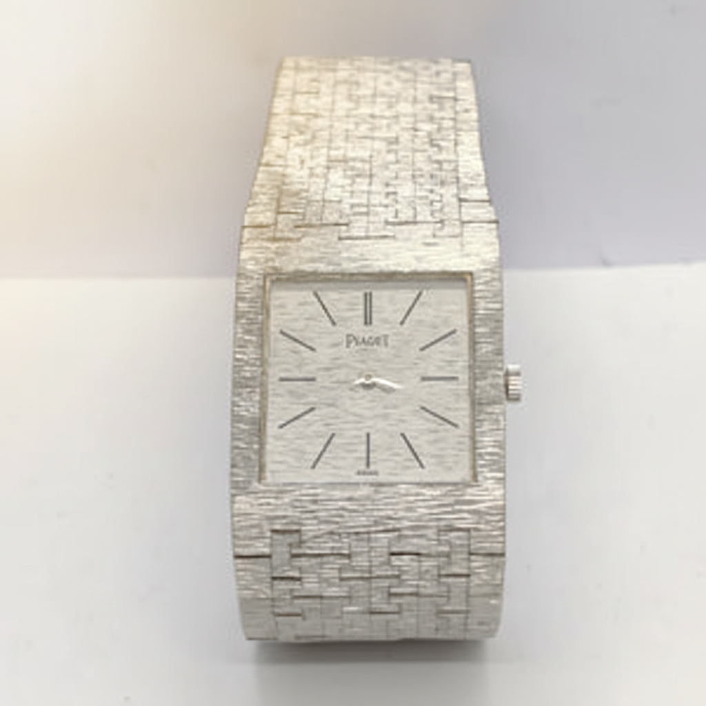 RELOJ CAJA Y PULSO ORO ORO BLANCO 18 K 90 GRMS (SEMINUEVO)
