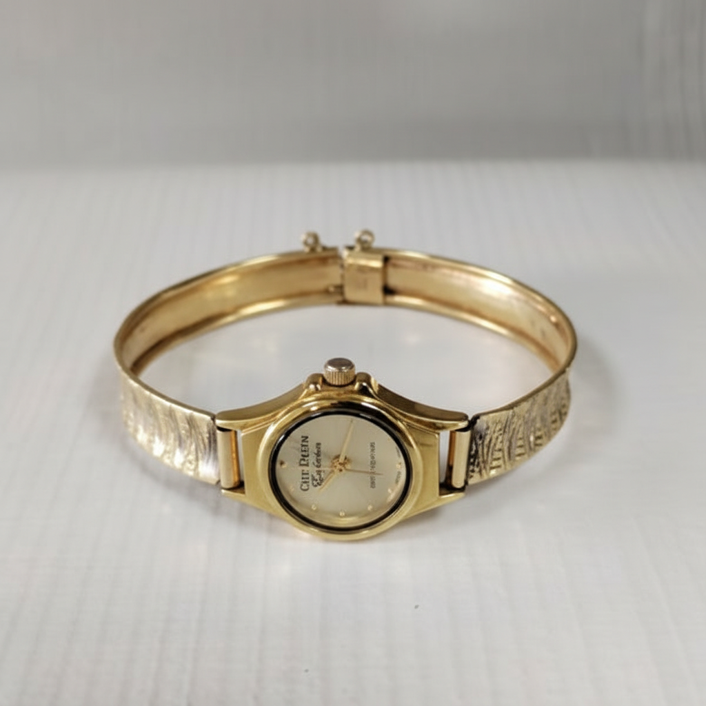 RELOJ CAJA ACERO PULSO ORO. ORO. 10 K 18.5 GRMS (SEMINUEVO)