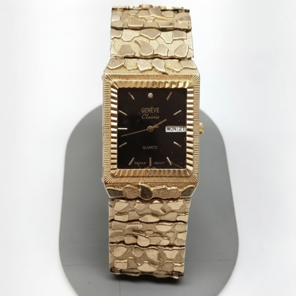 RELOJ CAJA ACERO PULSO ORO ORO 14 K 57,40 GRMS (SEMINUEVO)