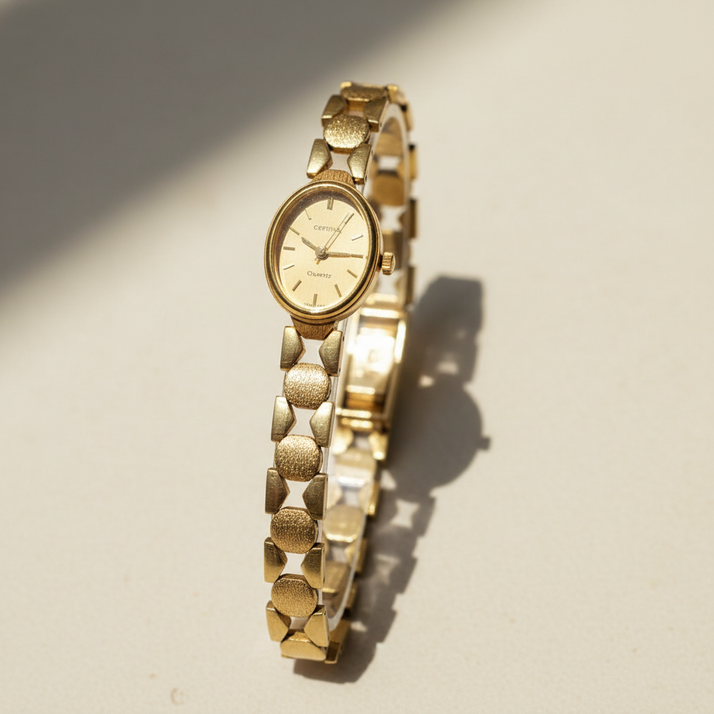 RELOJ CAJA Y PULSO ORO. ORO. 10 K 16.1 GRMS (SEMINUEVO)