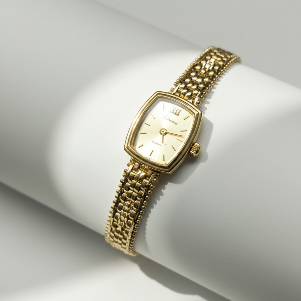 RELOJ CAJA Y PULSO ORO ORO 14 K 21 GRMS (SEMINUEVO)