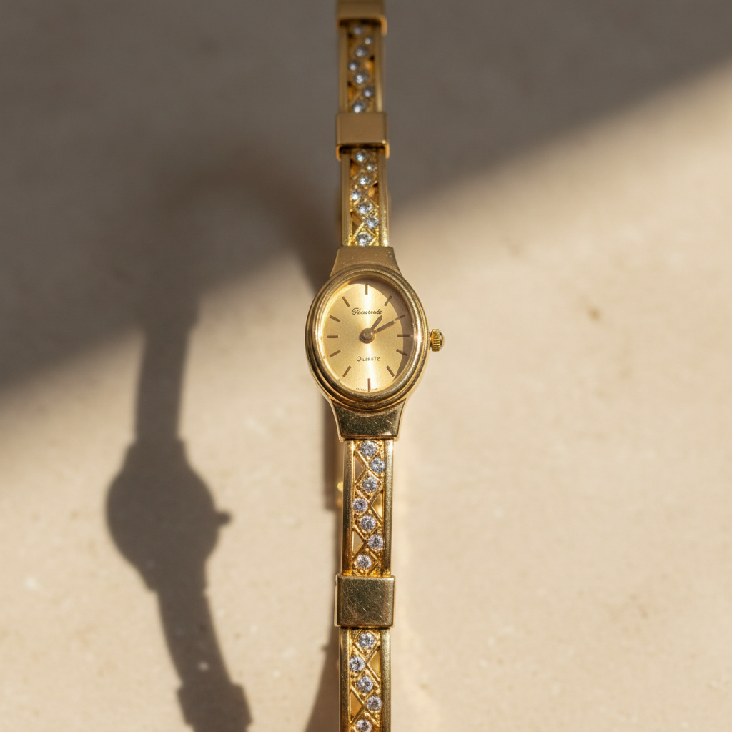 RELOJ CAJA Y PULSO ORO. ORO. 14 K 26.1 GRMS (SEMINUEVO)