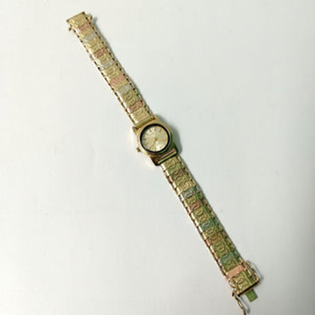 RELOJ CAJA ACERO PULSO ORO ORO COMBINADO 10 K 18,80 GRMS (SEMINUEVO)