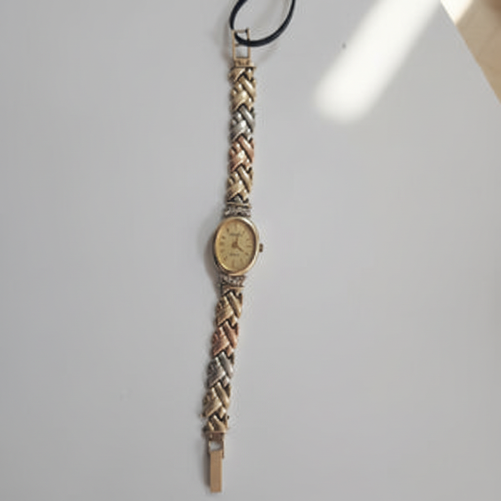 RELOJ CAJA ACERO PULSO ORO ORO COMBINADO 14 K 18,40 GRMS (SEMINUEVO)