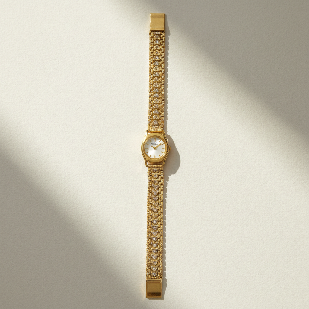 RELOJ CAJA ACERO PULSO ORO. ORO. 10 K 21.5 GRMS (SEMINUEVO)