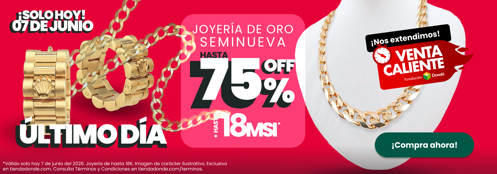 ¡Sólo hoy!