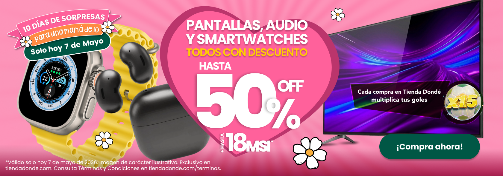 ¡Solo hoy!
