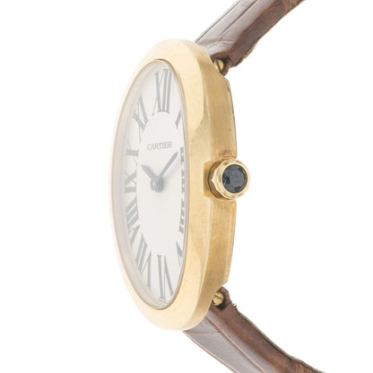 Reloj Mujer Cartier Baignore Referencia 3208 Quartz Oro Piel (seminuevo)