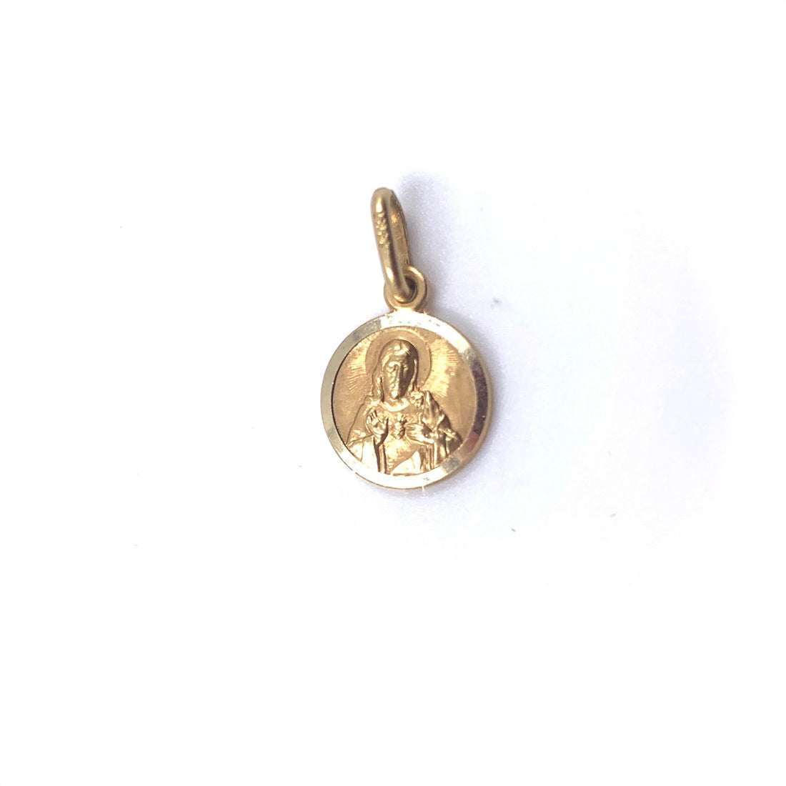 Medalla de San Benito Mini Oro 14K 1.6  gr (nuevo)