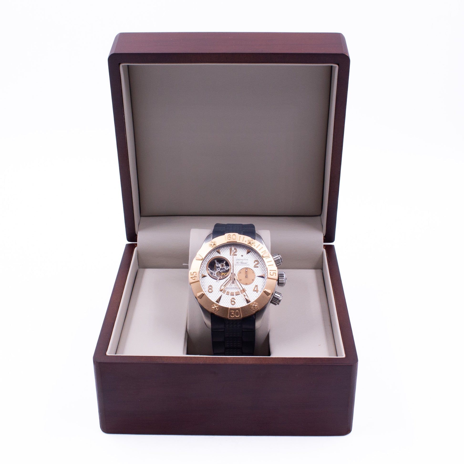 RELOJ ZENITH EL PRIMERO DEFY CLASSIC OPEN PARA CABALLERO (SEMINUEVO)