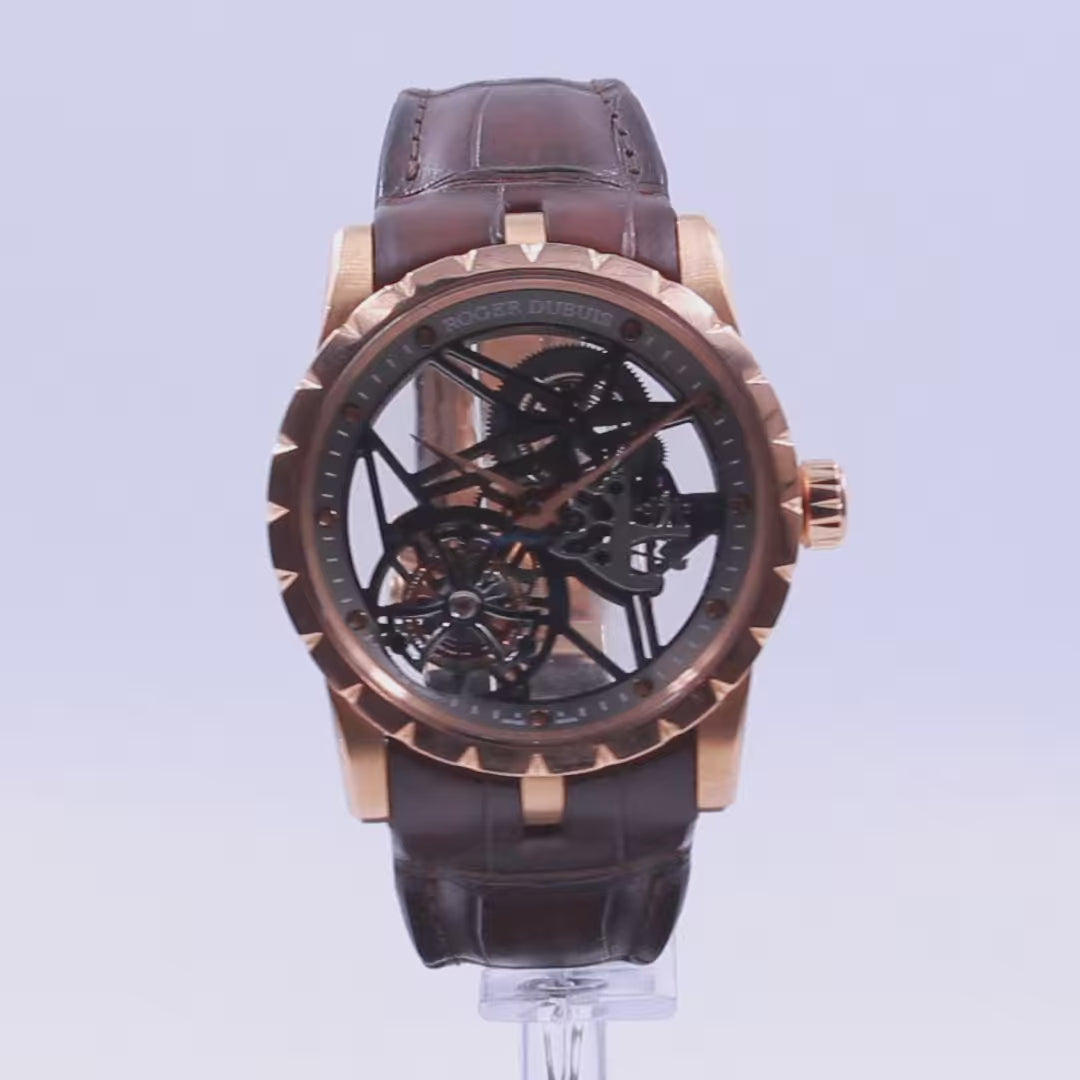 RELOJ  ROGER DUBUIS   EXCALIBUR SKELETON FLYING TOURBILLON  PARA CABALLERO (SEMINUEVO)